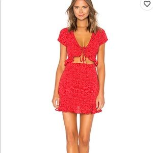 Superdown red dress size M